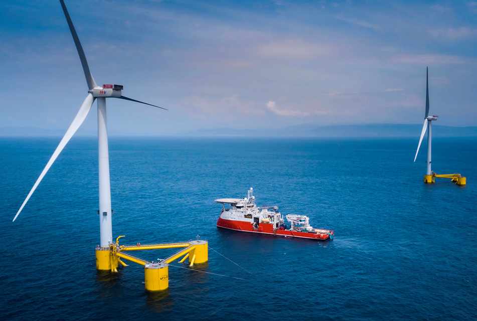 The U.S. has developed an ambitious project to build floating wind farms