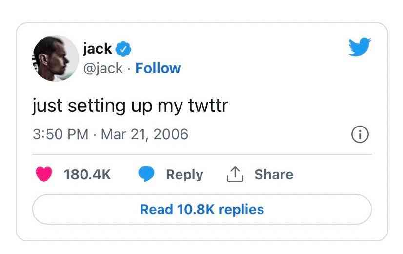 NFT with Twitter founder Jack Dorsey’s first tweet has fallen more than 99.9%: from $2.9m to $96m